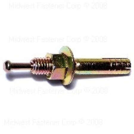 Midwest Fastener 05678 Anchor, 3/8 In Dia, 2-3/8 In L, Yellow Zinc